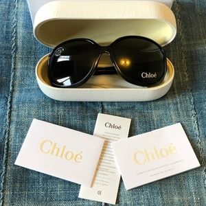 CHLOE CL 2227 Oversized Black Sunglasses - BNIB!